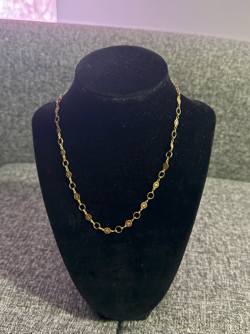 Catherine Popesco Gold-Tone Filigree Link Necklace